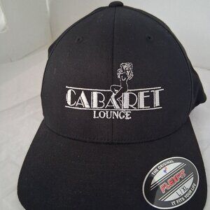 Vintage Cabaret Lounge FlexFit Men's Cap Color Black/White Size L/XL NWOT